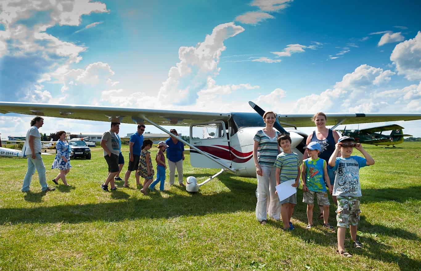 sightseeing flights by plane over Cracow